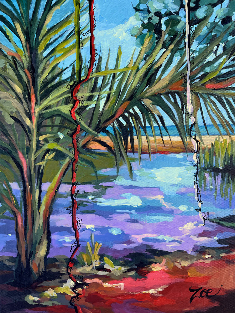L'étang de Grande Anse